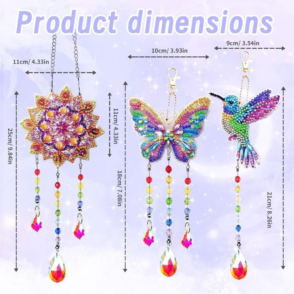 5D Painting Art Kit Double Sided DIY Craft Painting Kit Door Pendant
