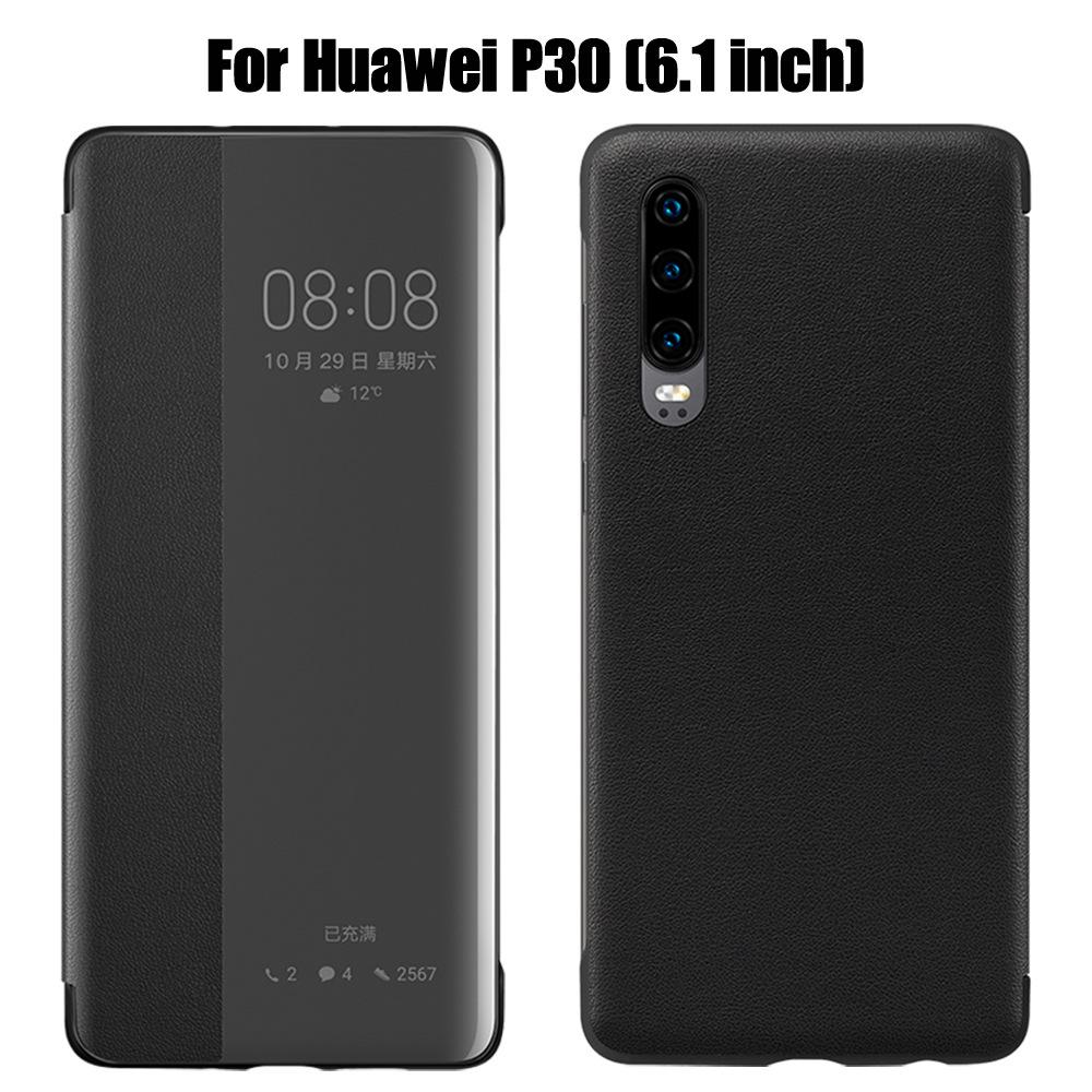 Coque de téléphone avec fonction Veille/Réveil Automatique pour Huawei P50 Pro P40 P30 Lite P20 P10 Plus Mate 20 Lite Mate20 Mate 10 Pro Housse à Rabat Smart View Funda Capa