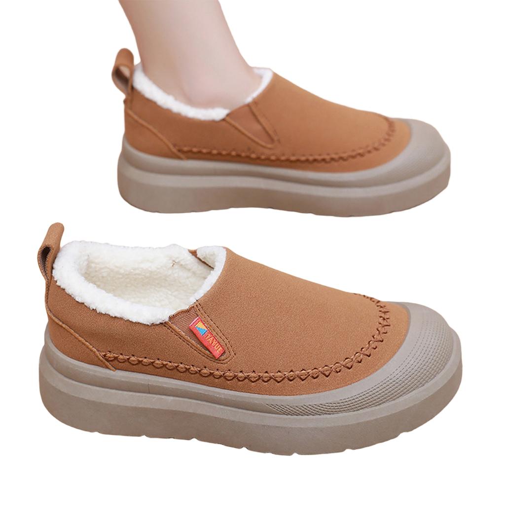 Women's -Lined Low-Cut Snow Boots - Soft, Warm Winter Shoes for Cold