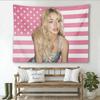 Amerikanische Flagge SSabrina Wandteppich Böhmischer Wandbehang Fantasy Ästhetik Decke für Studentenwohnheim Schlafzimmer Heimdekoration