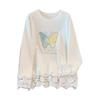 Plus Size Women’s Loose Knitted Base Layer, Bust 150/160, Round Neck, Mid-Length