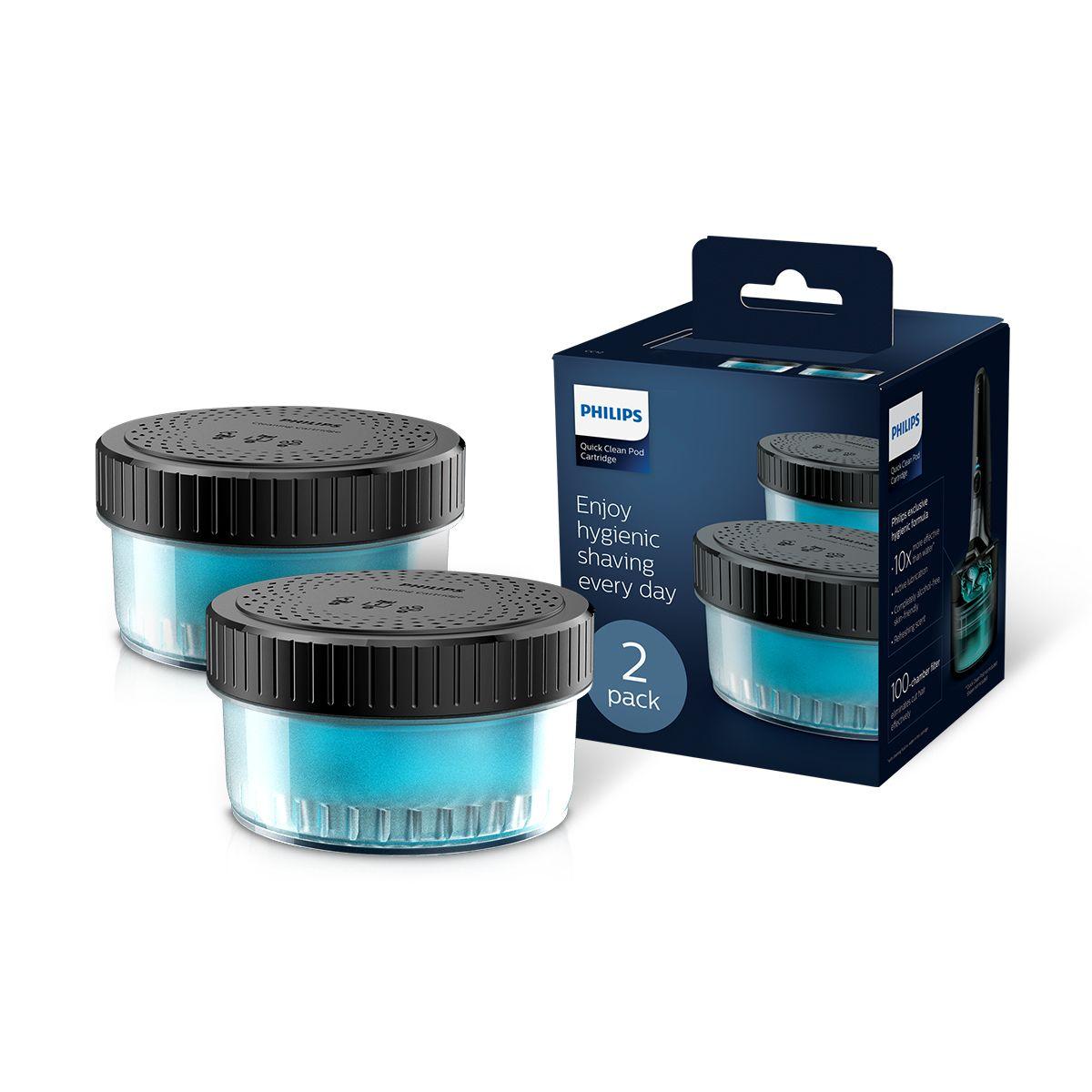 Cordless Shaver Cleansing Pod Cartridge CC12/51 2-Pack Cleaning Solution