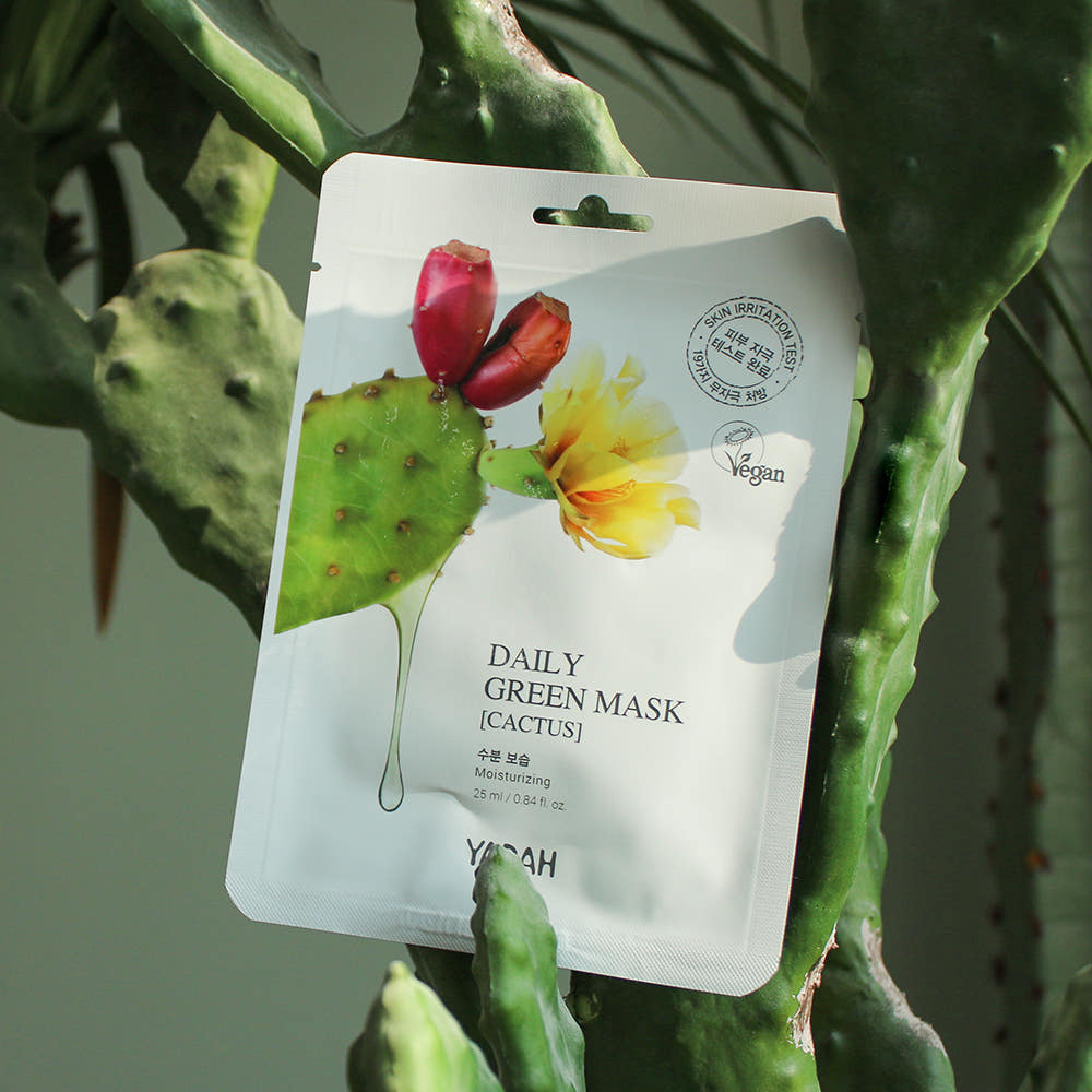 YADAH Daily Green Cactus Mask 25ml × 10 Sheets