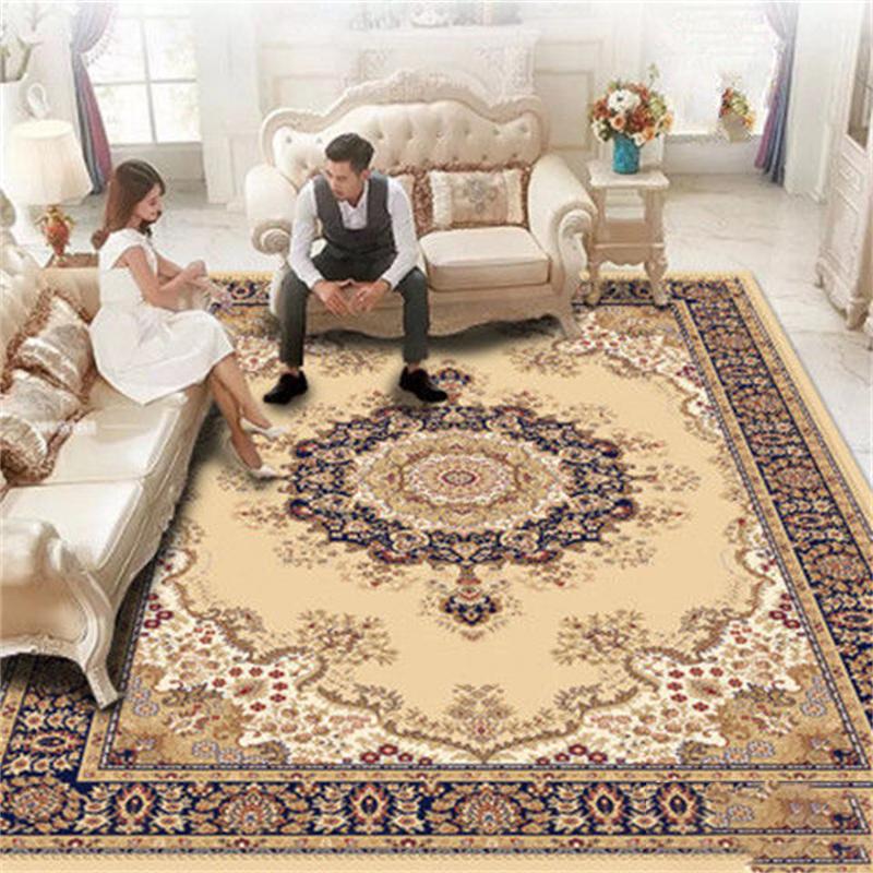 European Carpet Living Room Ins Style Nordic Tea Table Blanket Household Bedroom American Bedside Blanket Large Area