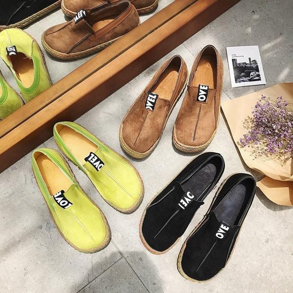 Suede Women Fashion Casual Flat Moccasin Comfy Loafer Shoes Big Size**