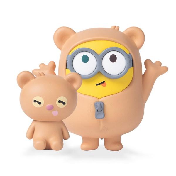 Universal Minions Bear Bob & Tim Figure Car Air Vent Type New Car Gift Cute Car Supplies Character Chakku,Korean car acc