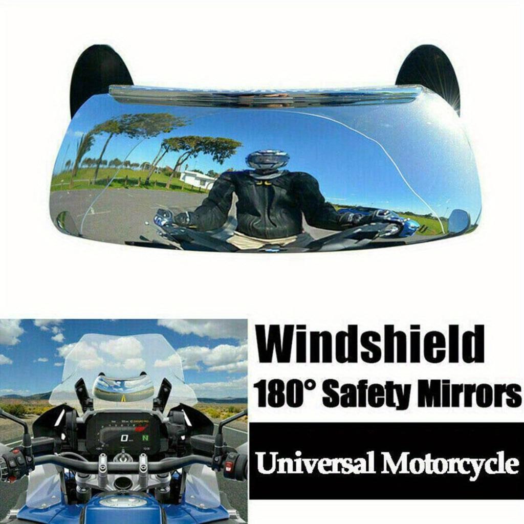 Parabrisas de Motocicleta Espejo de Punto Ciego de 180 Grados Espejos Retrovisores de Gran Ángulo Espejo Retrovisor Pequeño Para BMW Yamaha Honda