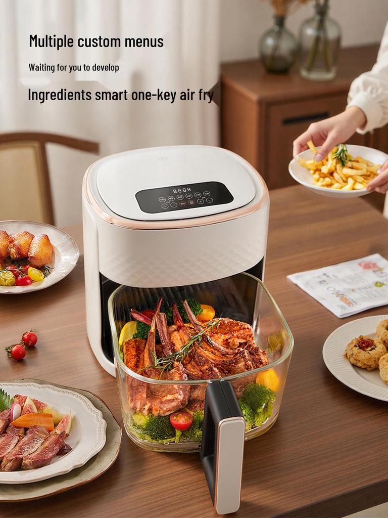 Aoke 360° Visual Air Fryer: Multifunctional, No-Flip, Large Capacity Electric Oven (2025 Model)