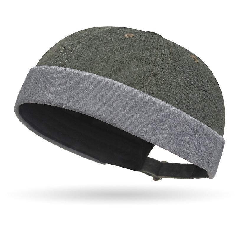 Retro Used Look Colorblock Dome Hut - Unisex Hip Hop Stil