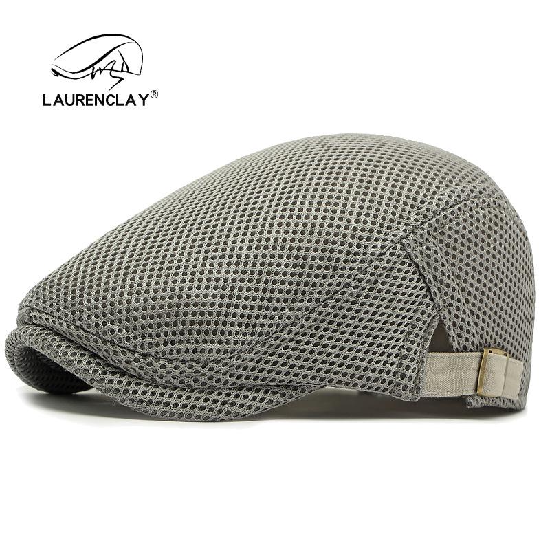 Boina de Malla Fina de Verano: Gorra de Visera de Pato Transpirable para Hombre y Mujer - Boina Retro de Estilo Coreano para el Sol