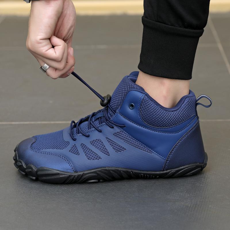 High-top Cotton Shoes Winter Hiking Sneakers Anti-slip Men Women Outdoor Trekking Camping Shoes Elastic Climbing Shoes