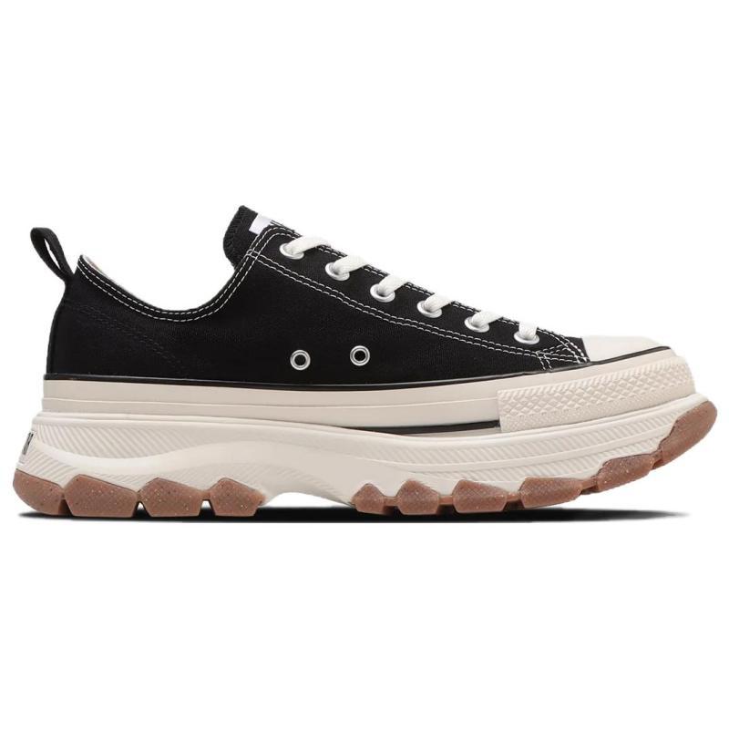 Converse All Star Trekwave Round-toe Lace-up Low-Top Canvas Shoes Unisex Black & White