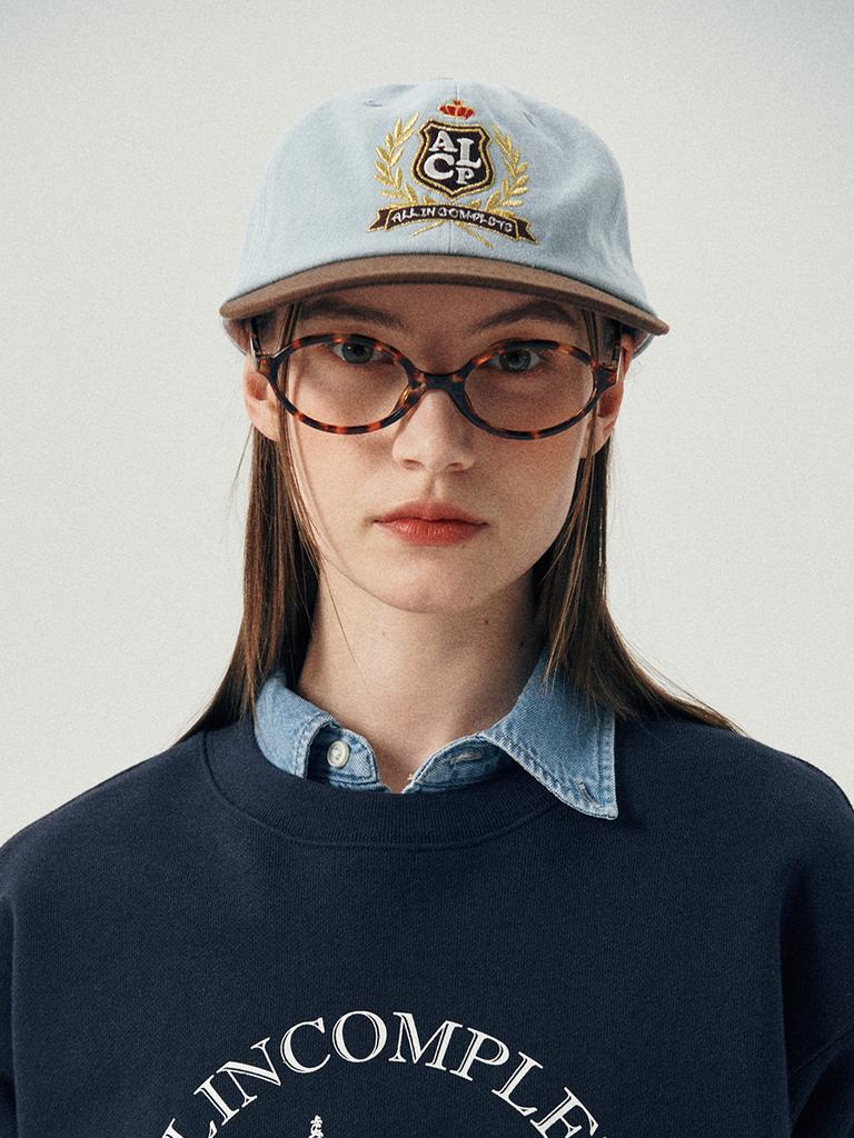 Olinkeompeulliteu Alcp High School Cap (Brown & Sky Blue)