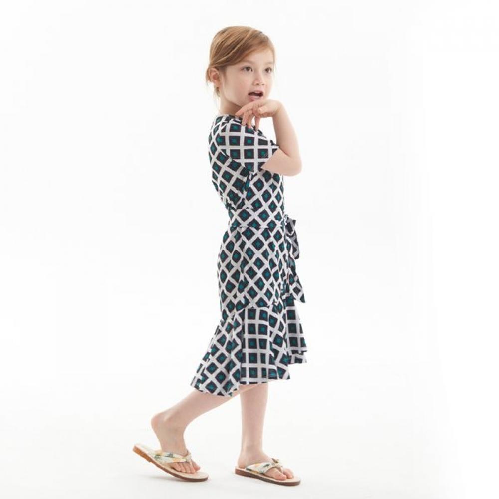 Lipbbam Kinder V-Ausschnitt ViVienne Rüschenkleid Ldm43dp01