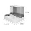 Cat Automatic Pet Feeder Water Dispenser Large Capacity Cat Bowl Mouth Wet-Proof Drinking Water Automatic Water Feeder