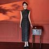 Retro Old Shanghai Style New Chinese Cheongsam 1011 Sleeveless New Temperament Black Daily Improvement Young Dress