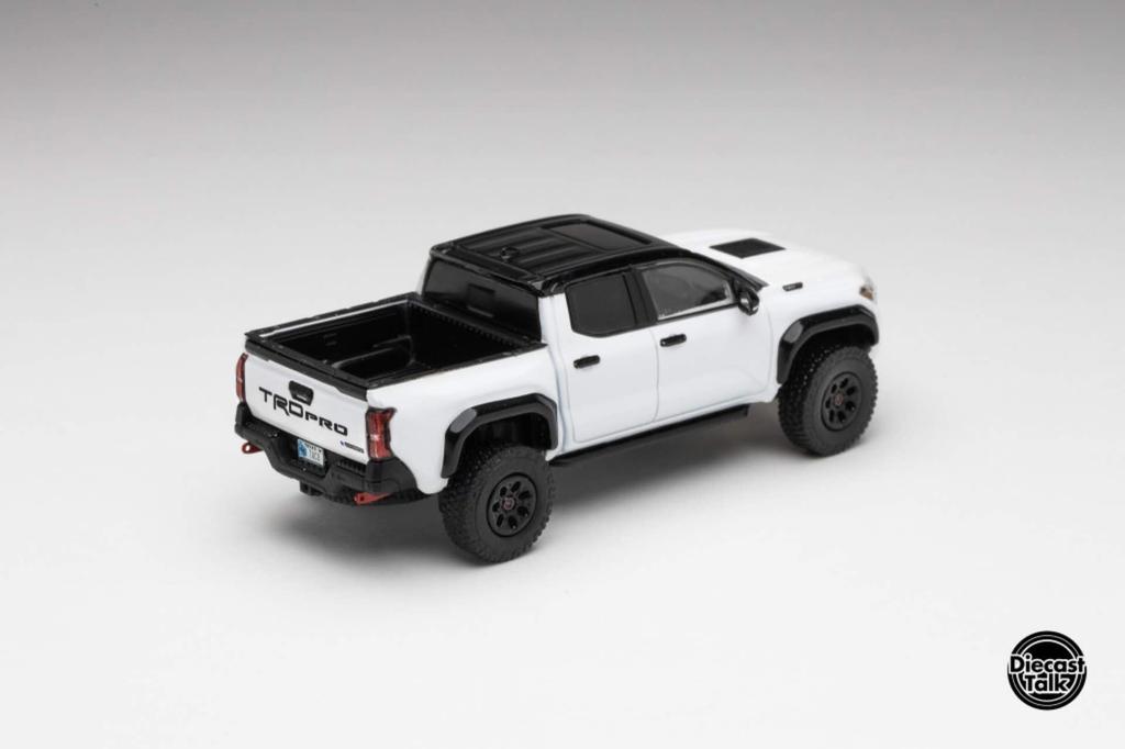 Freestyle GCD Toyota Tacoma TRD PRO ICE CAP WHITE DiecastTalk Special Order Finished Model 1/64 DTG0039-WH