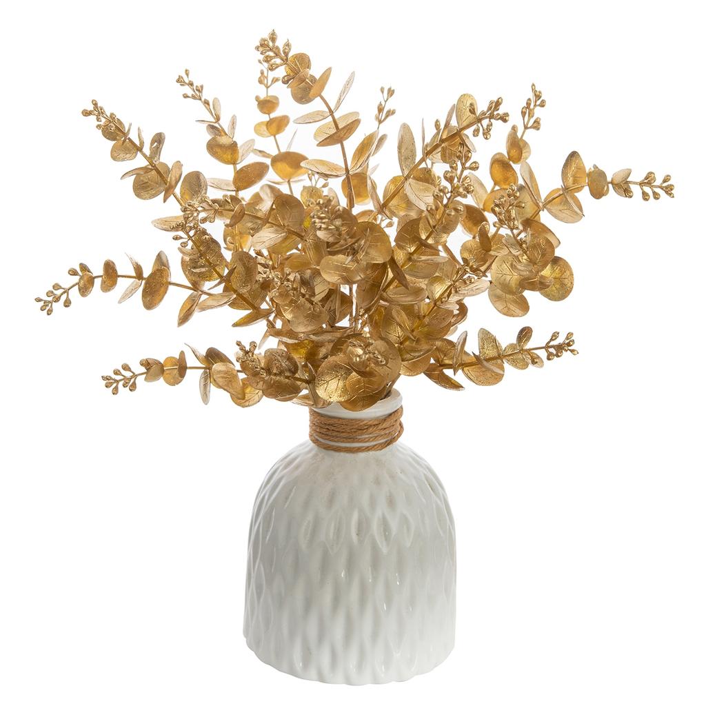 Artificial Eucalyptus Leaves Wholesale Fake Plant Vase Home Room Table Party Wedding Decor Garden Valentine's Diy Gift Scrapbook