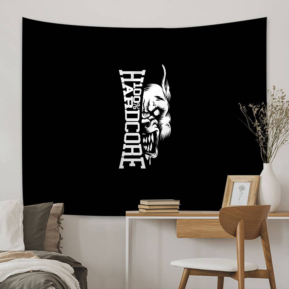 

Bone Gabber Hardcore Dog Colorful Tapestry Wall Fabric Bohemian Wall Tapestries Mandala Wall Hanging Room Decoration Items 74x94cm(29x37in)