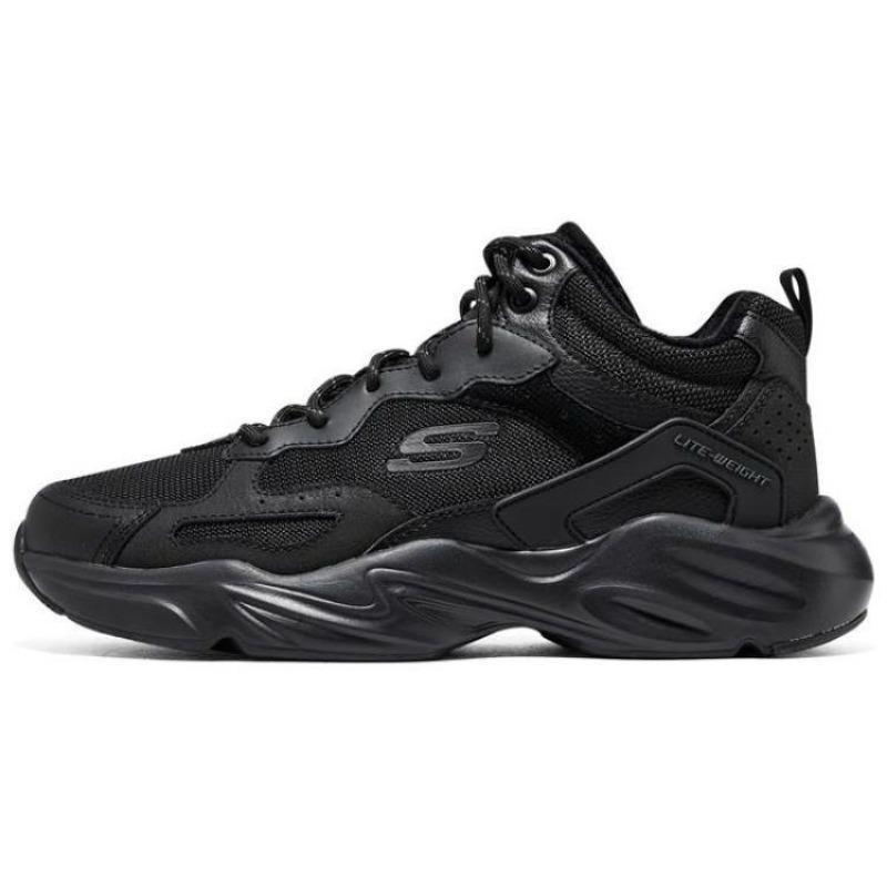 Skechers Stamina Airy Men Mesh Low Chunky Sneakers Black 894169-BBK 45