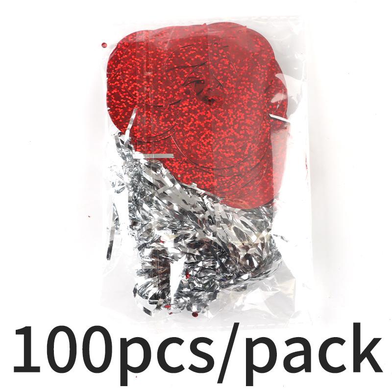 (100Pieces/pack)Valentine's Day Romantic Heart-Shaped Sequin Pendant Suitable for Wedding Family Decoration Room