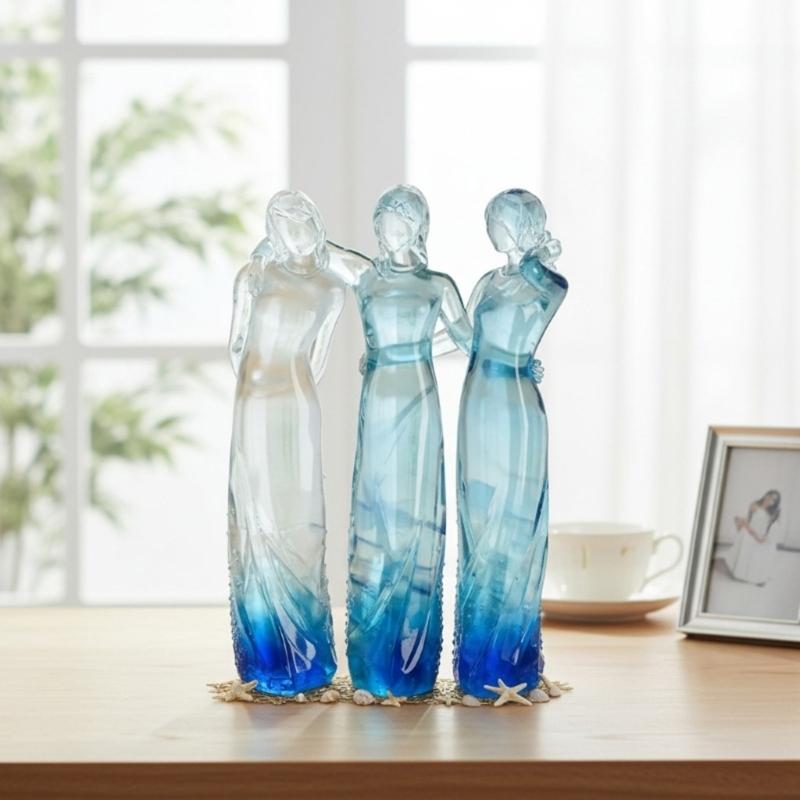 Sister Birthday Gift for Women Unique Sentimental Memory Present for Sister Best Friend Premium Resin Art Decors