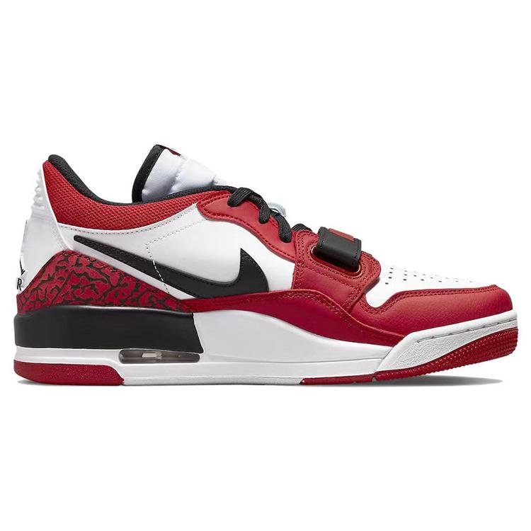 Jordan Legacy 312 Low top Vintage Basketball Shoes Men's White Red Black CD7069-116(Team10-)