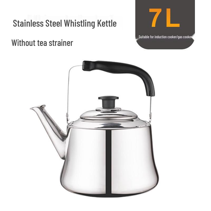 Large Capacity Stainless Steel Whistling Kettle for Induction & Gas Stoves