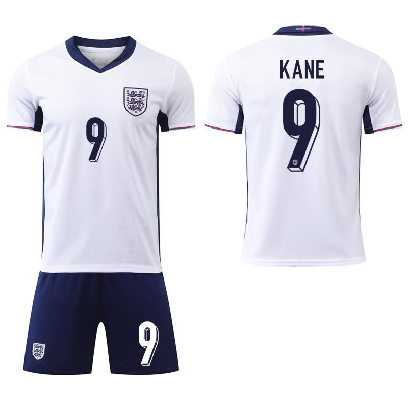 Europacupen England Fotbollsuniform Set 11 Foden Nr. 1 Bellingham Kane Fotbollströja