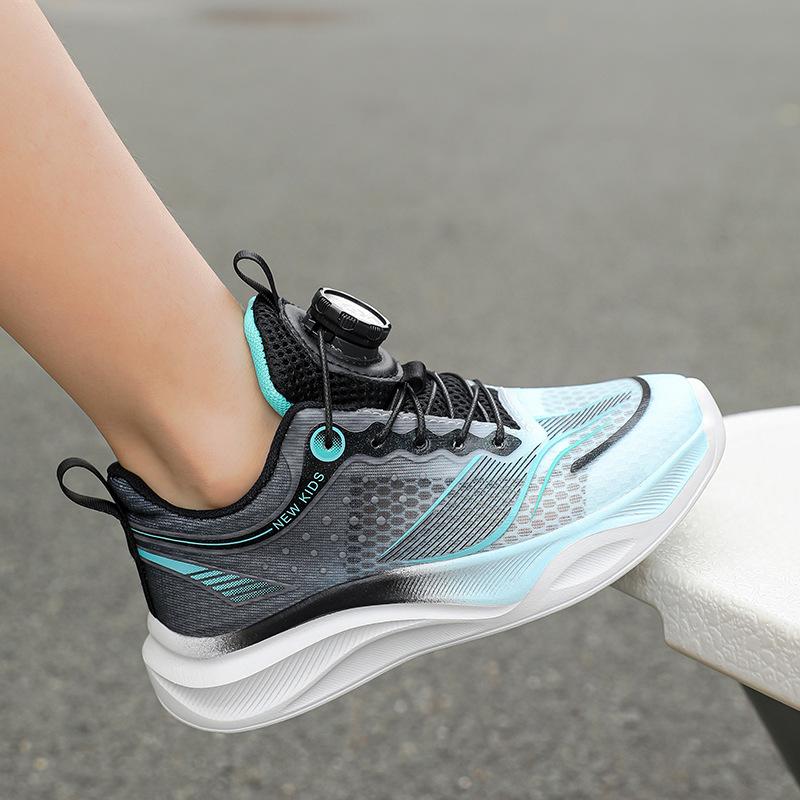 Boys shoes red rabbit pro running shoes summer new single mesh breathable running shoes medium and large children's student sports running shoes