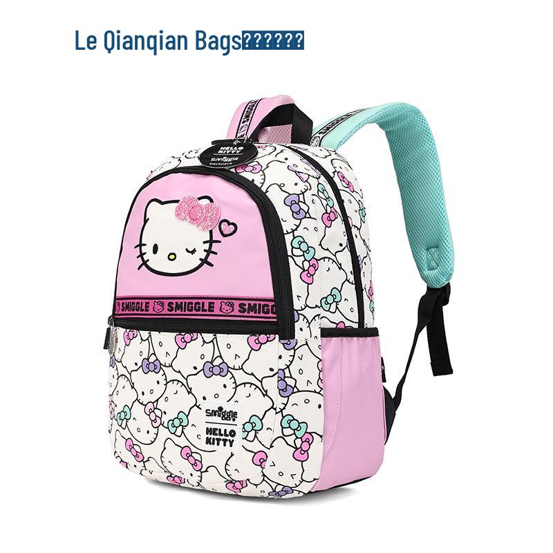 Smiggle Hello Kitty Backpack Set: Includes Student Backpack, Kindergarten Water Bottle, and Insulated Lunch Bag