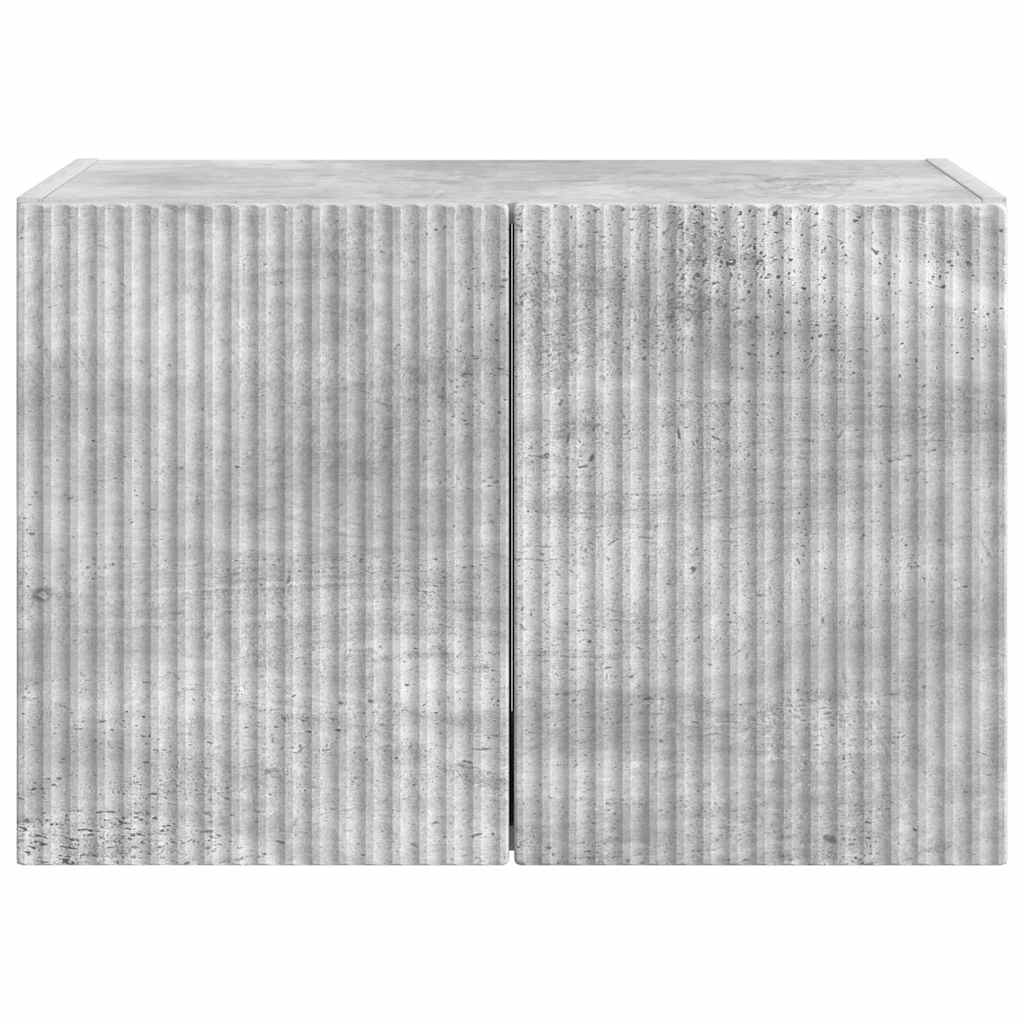 Wall Mounted TV Cabinet Concrete Grey 59.5 x 31 x 40 cm Particleboard