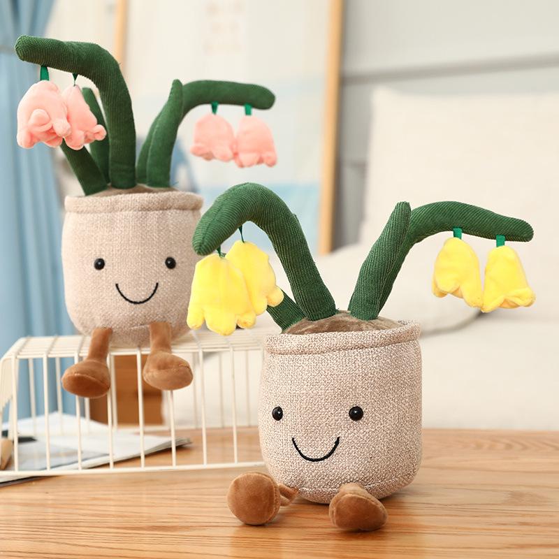 Tulip Succulent Plush Figurine - Home & Office Decor