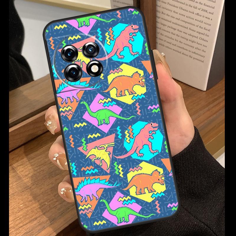Skeleton Dinosaur Pattern Case For OnePlus 15 R 13T 13R 12R 10T 8T 13 12 11 9 10 Pro Nord 5 CE 4 2 3 Lite N20 N30 Cover