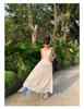 2024 Summer French Pure Lace Hollow Suspender Dress, Large Swing, No Return