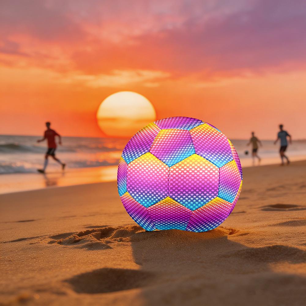 1pc Star Gradient Size 5 Soccer Ball Professional Match Training Football Indoor &Outdoor Sports Ball Lightweight Durable c6523 Size 5