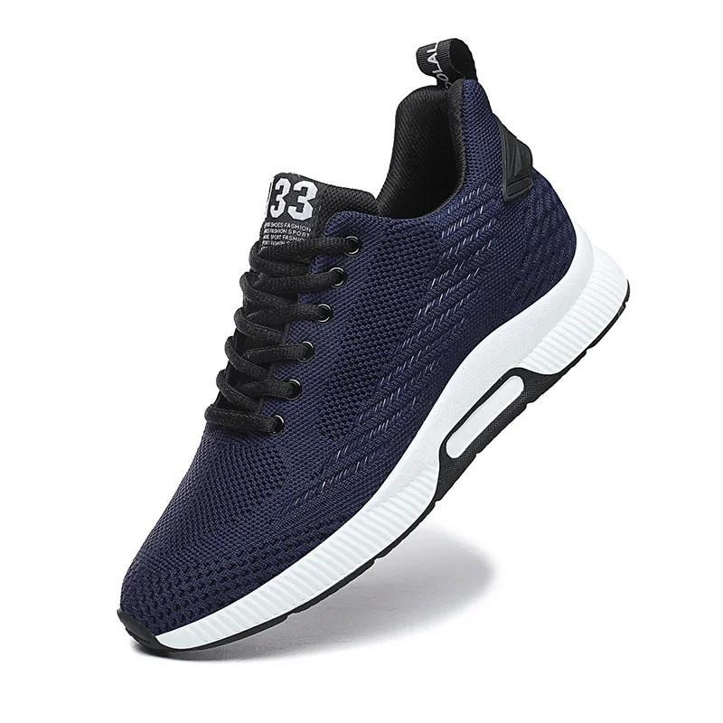 Mens Sneakers Fashion Comfortable Running Shoes Outdoor Classic Casual Shoes Men Mesh Sport Shoes Wear-Resistant Waling Sneakers