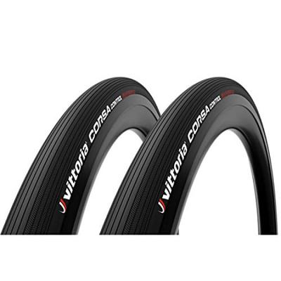 Sada 2 plášťů na kolo Vittoria Clincher Corsa Control Graphene Full G2.0 [corsa control] 2.0 (700×28 cm(28-622), Černá) [Položka]