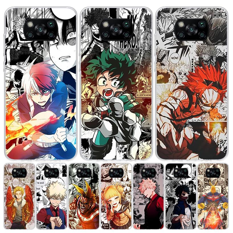 My Hero Deku Case Phone Cover for Xiaomi Redmi Note 10 9 9S 8 8T 7 5 Pro Mi 12T 11T 10T 9T 12 11 Lite A3 A2 Trend Fundas Mi 11T
