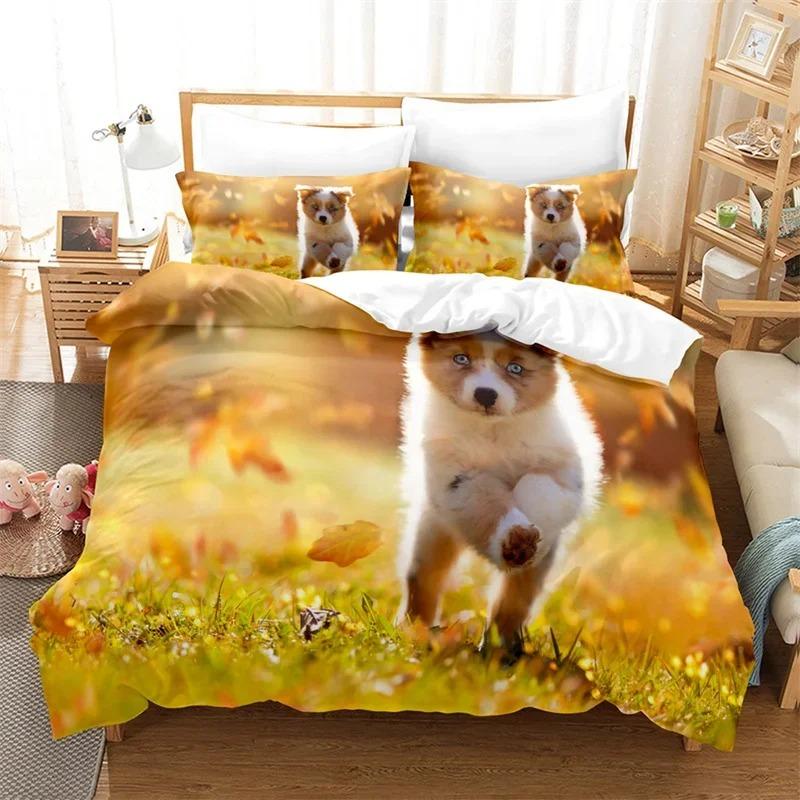 Pet Pug Duvet Cover Microfiber Puppy Dog Bedding Set Twin Full For Kids Boys Girls Room 3D Cute Animal Theme Comforter Cover