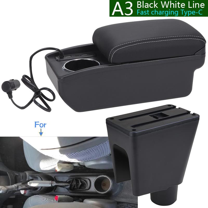 For Chevrolet Spark Armrest Box For Chevrolet Spark 3 III Aveo T200 Car Armrest Storage Box Cup Holder Retrofit Car Accessories