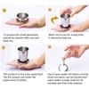 Stainless Steel Folding Cup Camping Mug Portable Outdoor Travel Collapsible Cup with Keychain