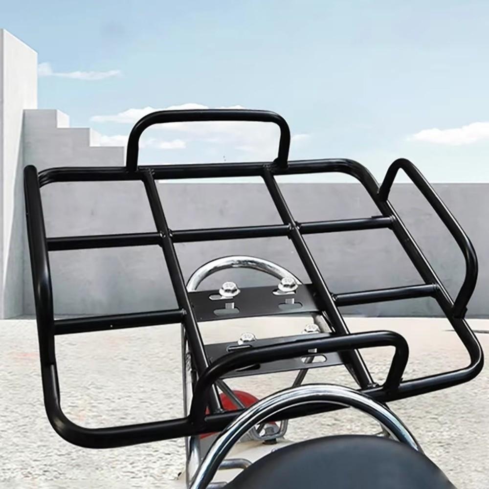 Rear Grille Loading Food Delivery Box Rack Black Freight Rack For Motorcycle Electric Bicycle