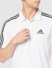 Adidas Train Essentials Pique Training Polo White Size L 3-Stripes Shirt, Men's, (GM2138), (BXH46)