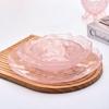 Nordic Gold Rimmed Lotus Leaf Glass Dinner Plate Set