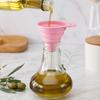 2Pcs Foldable Silicone Funnel, Collapsible Wide Mouth Kitchen Funnel for Oil Liquid, Food Grade Space Saving Funnel