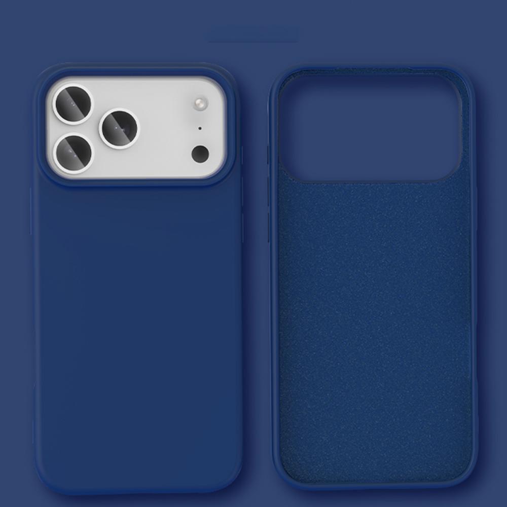 Stoßfeste weiche Flüssigsilikon-Handyhülle für iPhone 17 Air 16 16E 15 14 13 12 11 Pro Max Plus Hautgefühl Schutzhülle