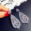 Earrings Earrings Femininity Personality Luxury Shining Zircon Crystal Versatile Earrings