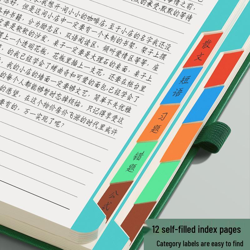 2026 A5 Premium Classification Notebook & Planner: Thickened Business Meeting Record Book