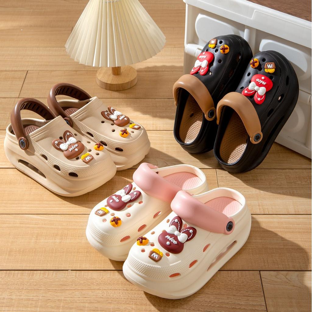 Thick-soled Hole Shoes Women Wear Summer Non-slip Ugly Fish Stars Beach Bag Head EVA Sandals